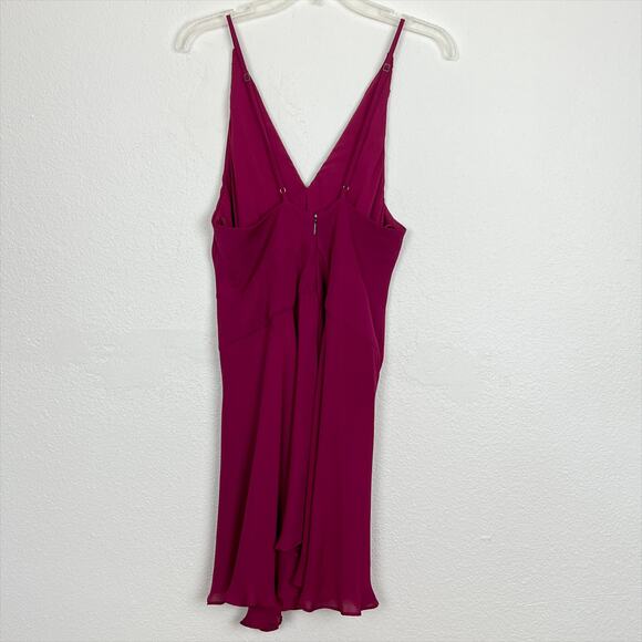 Haute Hippie Cassidy Mini Dress 6 Rasberry Red - Picture 4 of 11